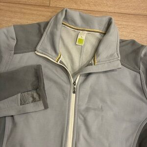 Smartwool Women’s Gray Merino Wool Blend Half Zip Sweater Size L